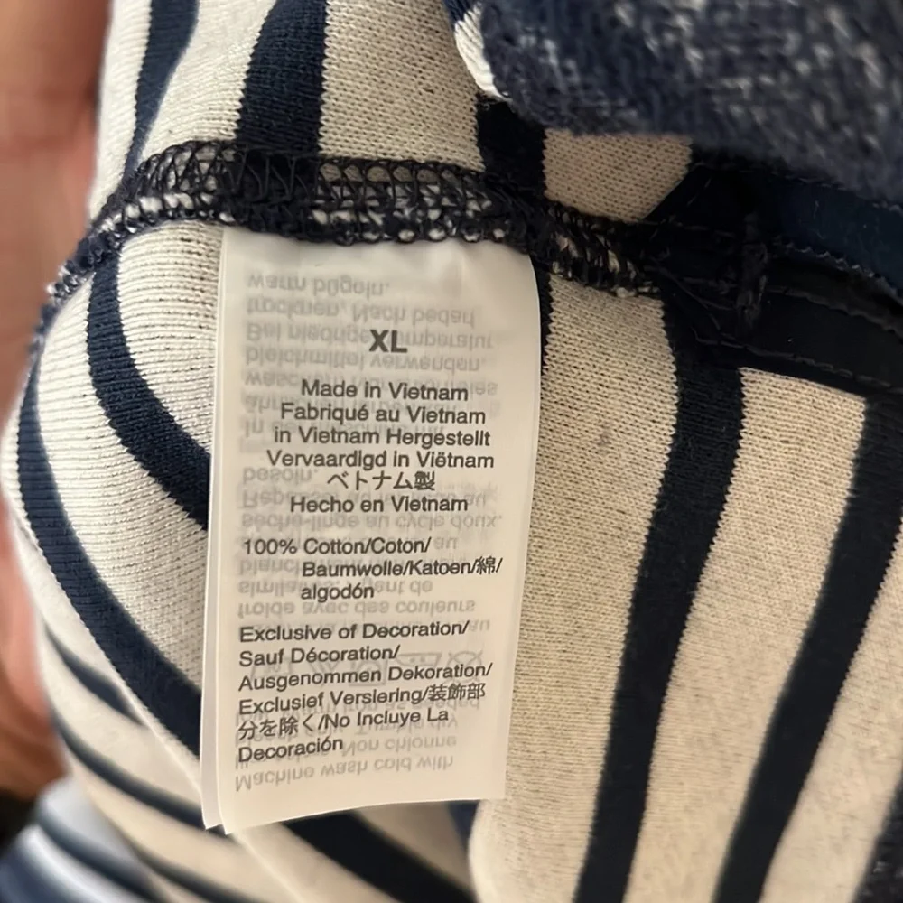 J. Crew striped hooded